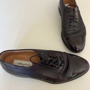 EUC Men's Size 8.5 Dark Brown Mezlan Italian Dress Shoes